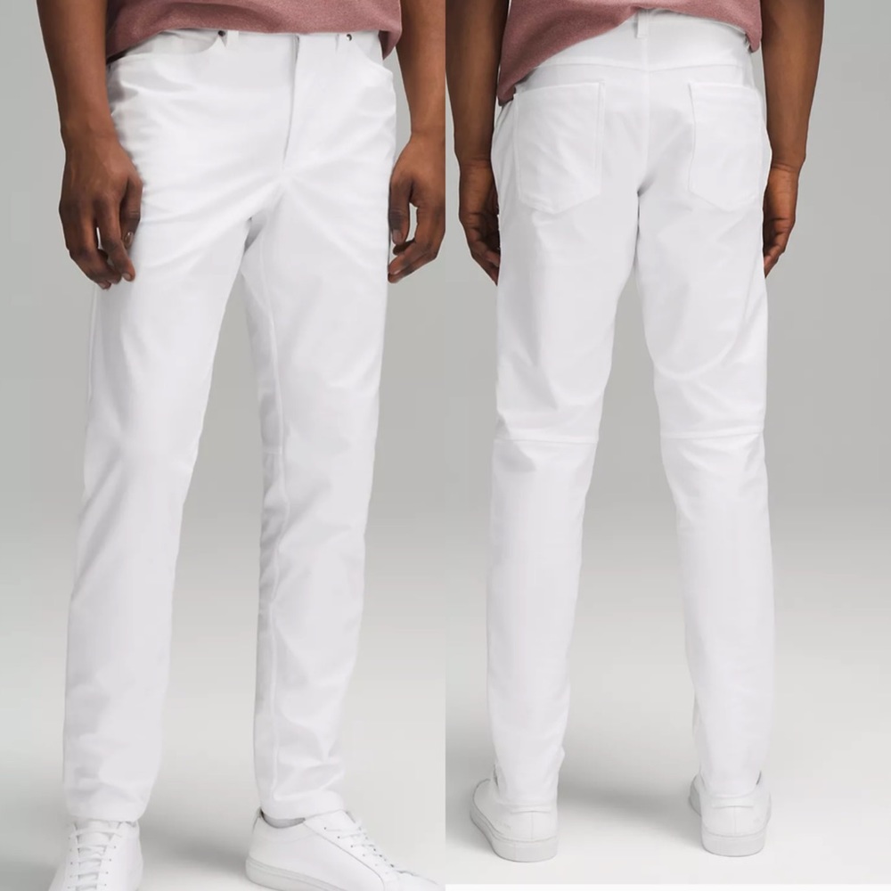 Waist 36” NWT Lululemon ABC Slim-Fit Pant 34" Utilitech in White